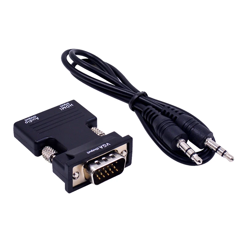 Адаптер CHIPAL HDMI VGA кабель преобразователь цифрового сигнала в аналоговый аудио