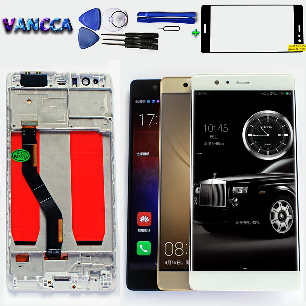 Vancca AMoled ЖК-дисплей для HUAWEI P9 Plus 5 дюймов 1920*1080 кодирующий преобразователь