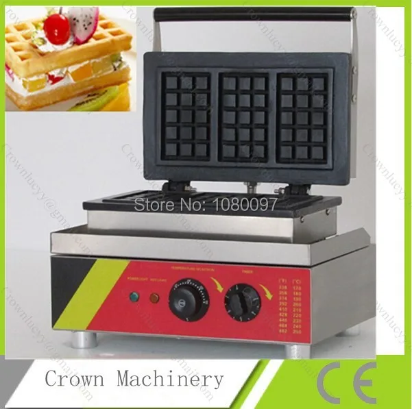 3 шт. электрическая машина для изготовления прямоугольных вафель вафельница|maker