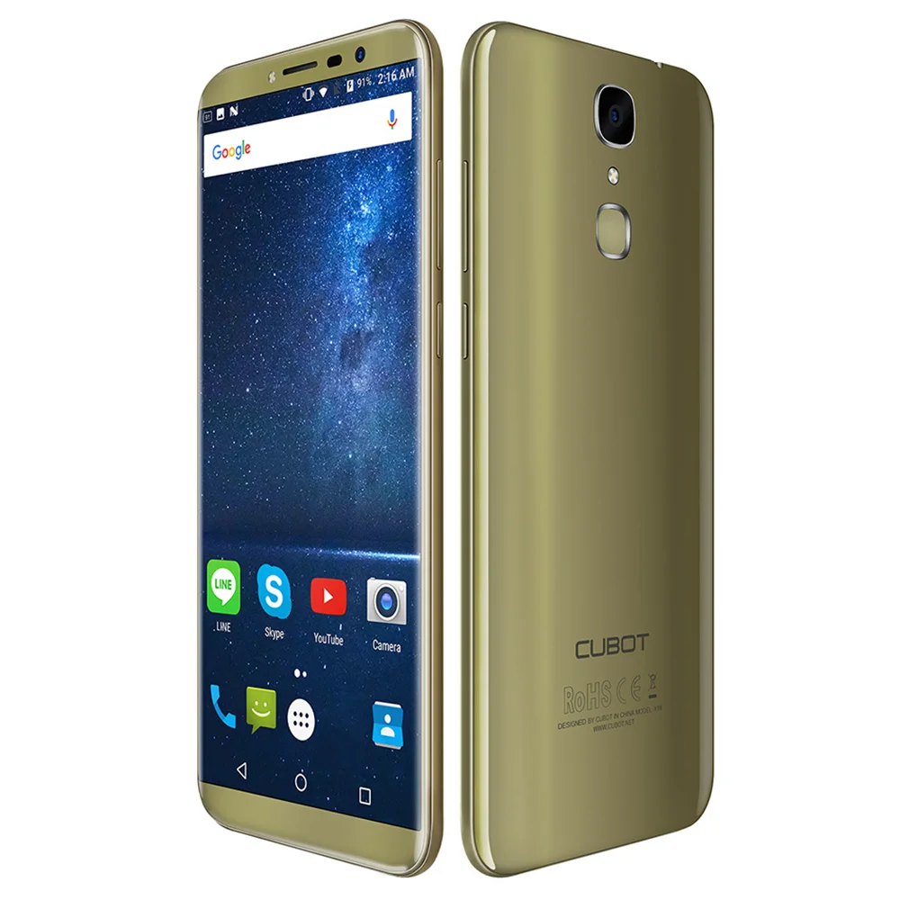 Cubot X18 5.7 ''HD полный Экран 4 г смартфон 3 ГБ + 32 13MP Камера MTK6737T ядра android мобильный