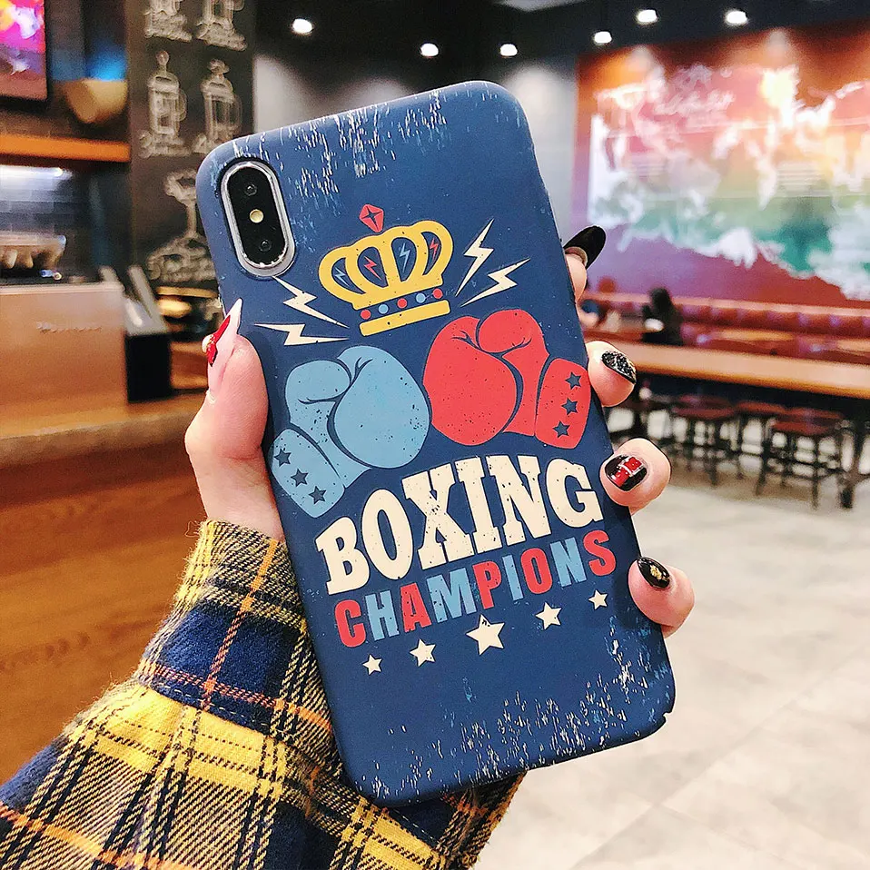 Корона перчатки сзади чехол для iPhone 6 6S 7 8 плюс Чехол X XS XR MAX Капа принципиально
