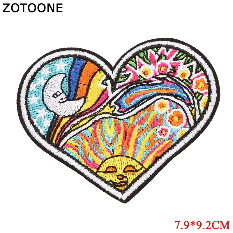 ZOTOONE молния патч для одежды Утюг на вышитой вышивкой аппликация милый пришить эмблема на ткани DIY одежда аксессуары подарок G - Цвет: 1881