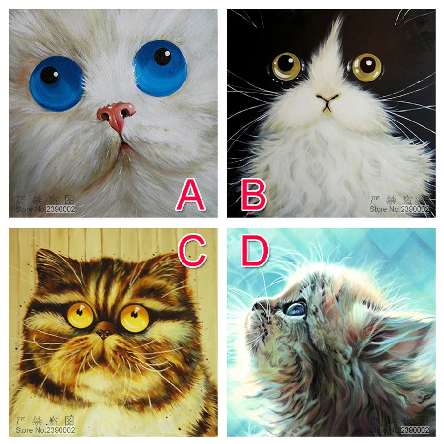 Diy Алмазная картина кошка набор крестиков 5D мозаика вязальные иглы животное