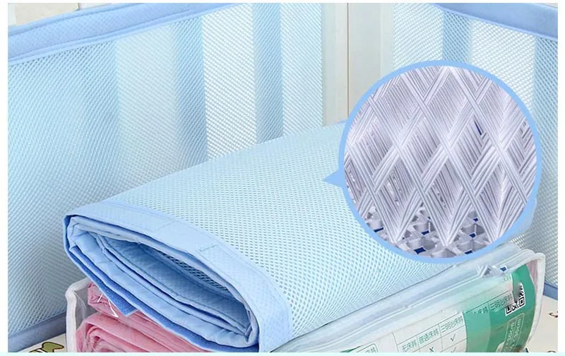 Baby Bed Bumpers Polyester Baby Crib Protector Cartoon Washable Cot Bumpers In Crib For Newborns Multicolor Cot Bumper 120x60cm