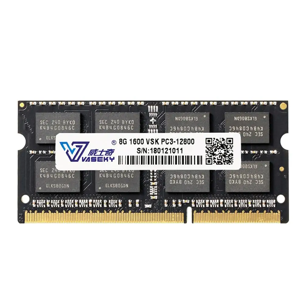 Память для ноутбука Vaseky DDR3 RAM 8 Гб 1600 МГц SO DIMM 12800 10600 204P высокое качество и