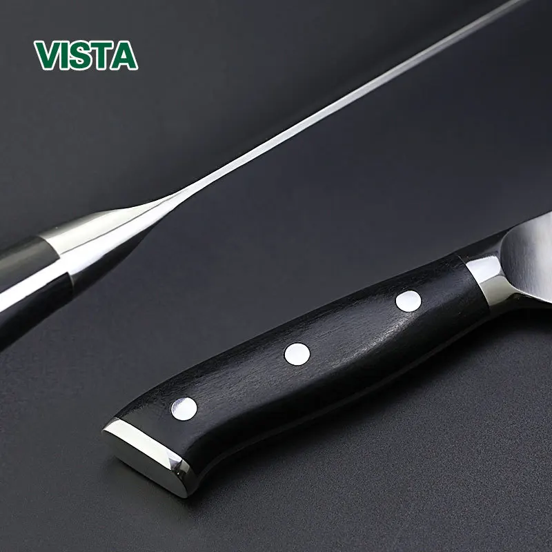 8 inch Kitchen Knife 7CR17 440C High Carbon Stainless Steel Japanese Chef Knives Meat Santoku Cleaver Pakka Wood Handle Chopper | Дом и сад