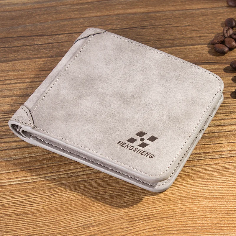 Лидер продаж 2017 стильные винтажные кожаные мужские кошельки Crazy Horse мужской