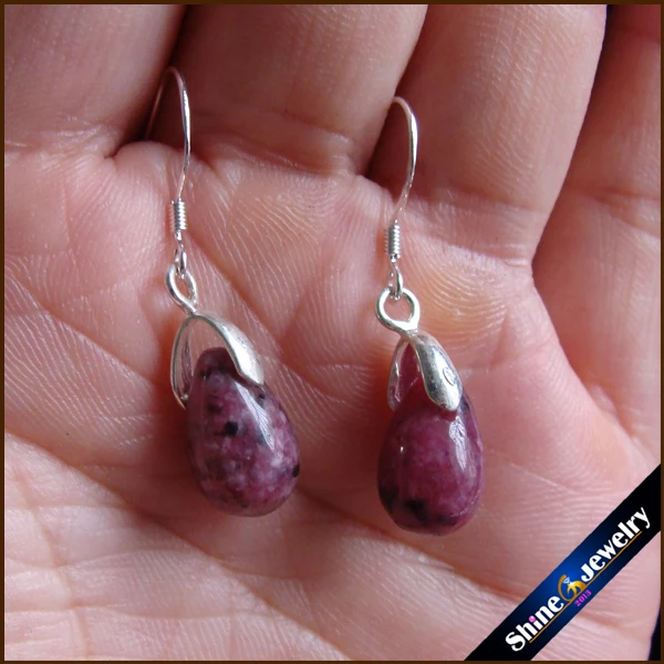 925 браслеты из стерлингового серебра Агаты серьги красный натуральный киви