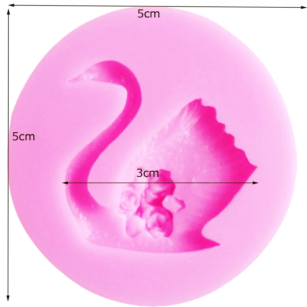 Sophronia 3D Swan Shaped Silicone Mold Food-grade Moulds Cake Decorating Tools DIY F1195 | Дом и сад