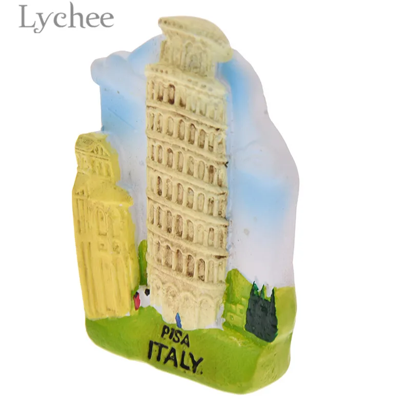 Lychee Пизанская башня магнит на холодильник креативный 3D пейзаж магниты