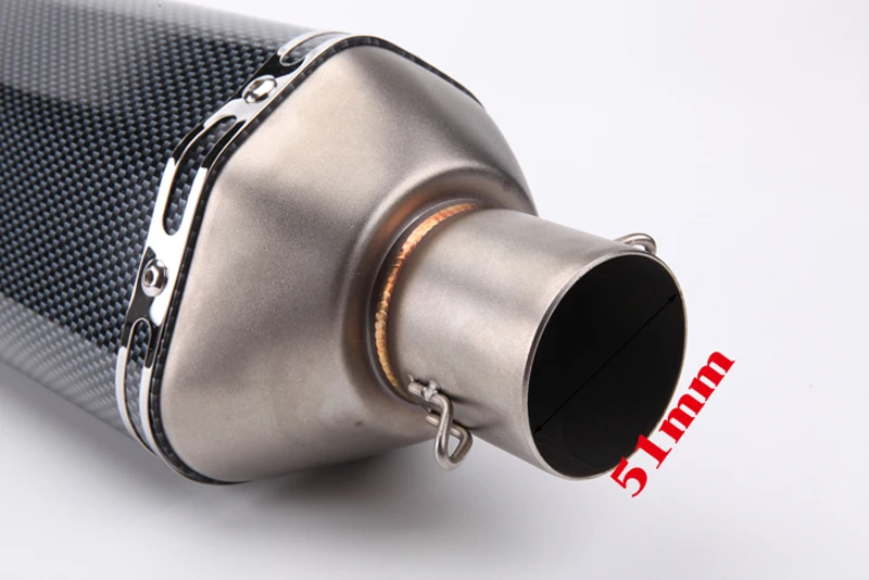 Мотоцикл Yoshimura выхлоп Универсальный ID: 51 мм ID: 61 мм нержавеющая сталь углеродное волокно лицо мотоцикл глушитель Escape