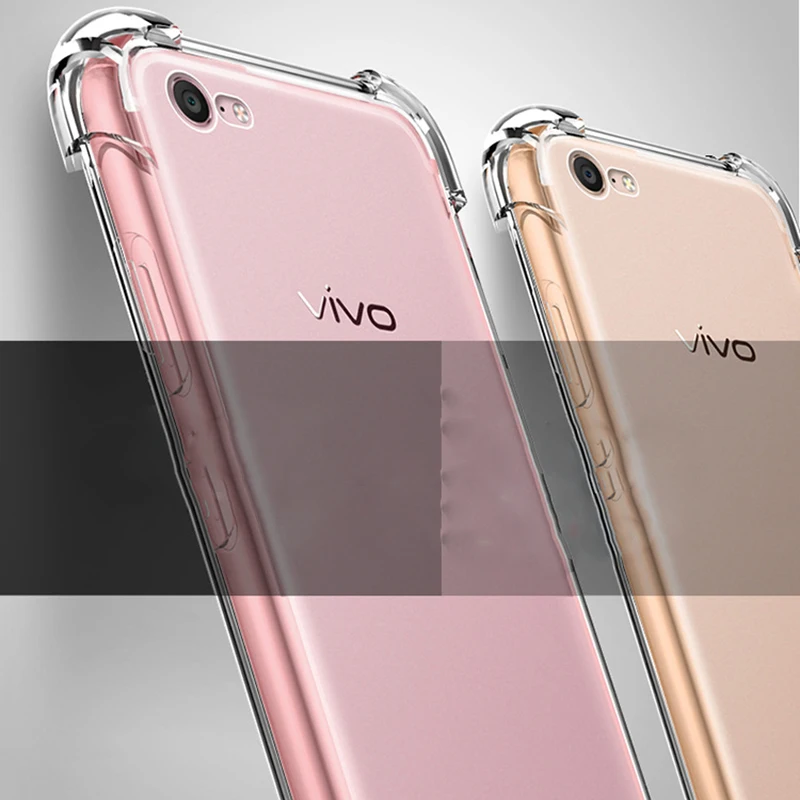 Ультра тонкий прозрачный силикон ТПУ чехол для Vivo X6 X7 Y55 Y67/V5s X9 Y66 y51 Новый Y53 x9s X20