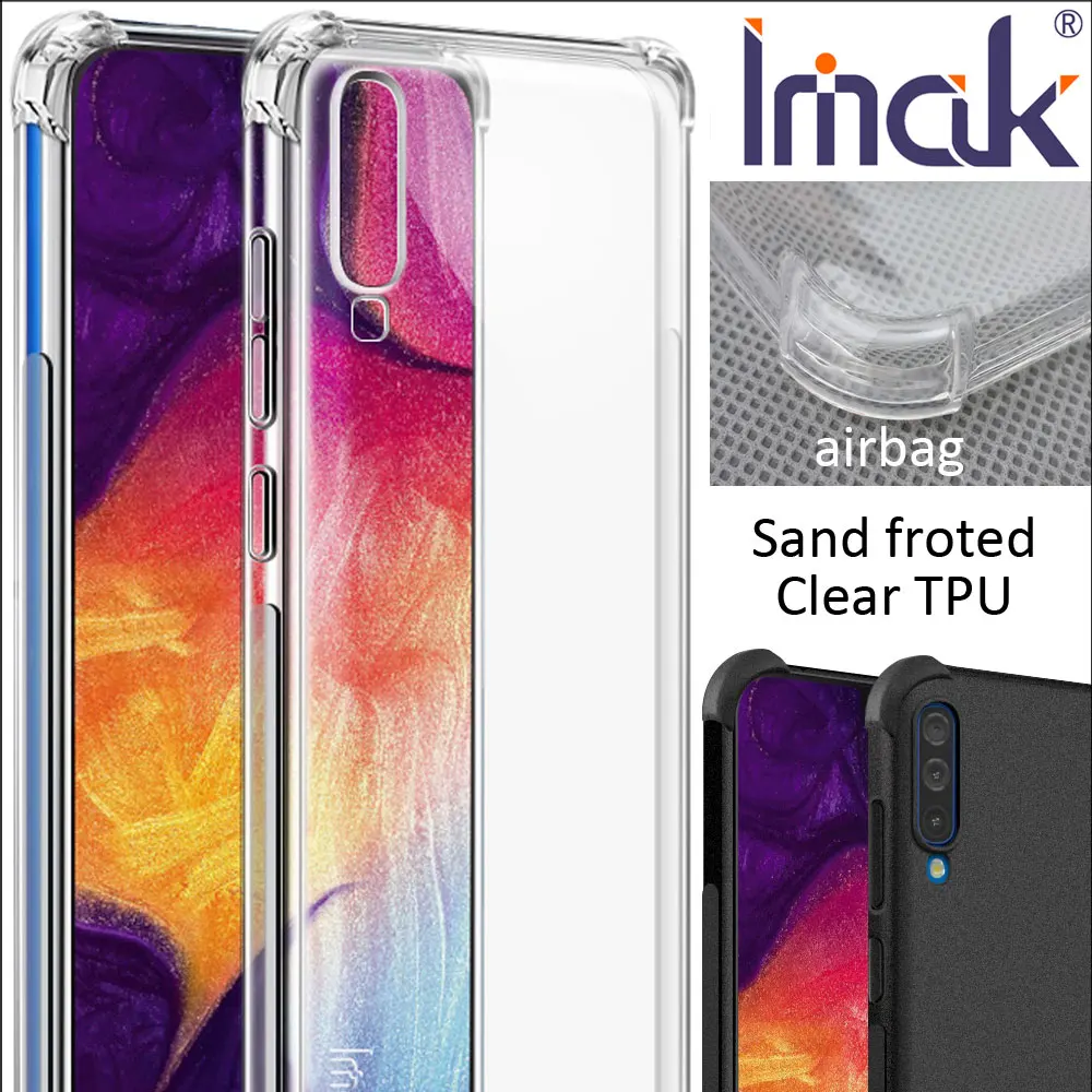 IMAK Чехол с "воздушной подушкой" для samsung Galaxy A30 A50 A70 A60 A10 A20 Ударопрочный Мягкий ТПУ Силиконовые прозрачные чехлы