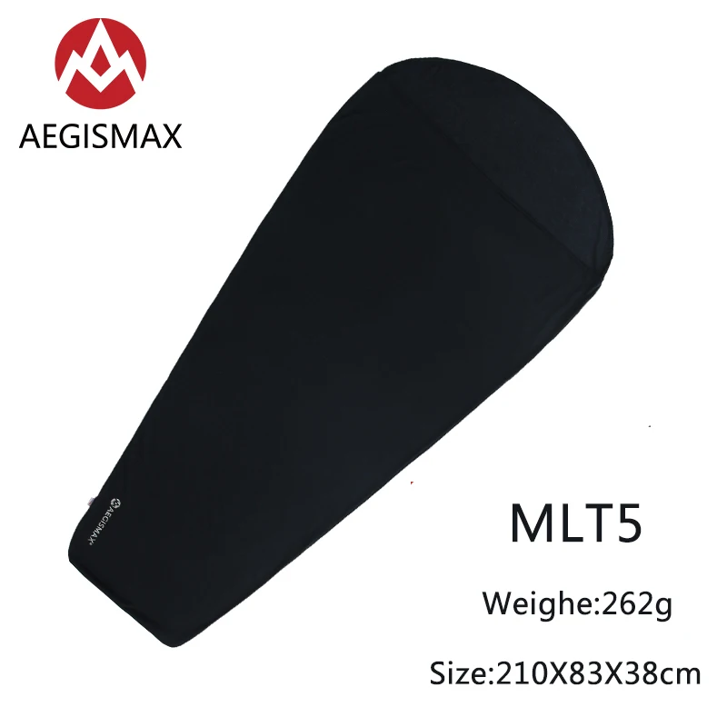 MLT5 AEGISMAX Термолайт теплый 5/8 градусов Цельсия спальный мешок вкладыш открытый кемпинг портативный один спальный коврик с замком температуры - Цвет: MLT5