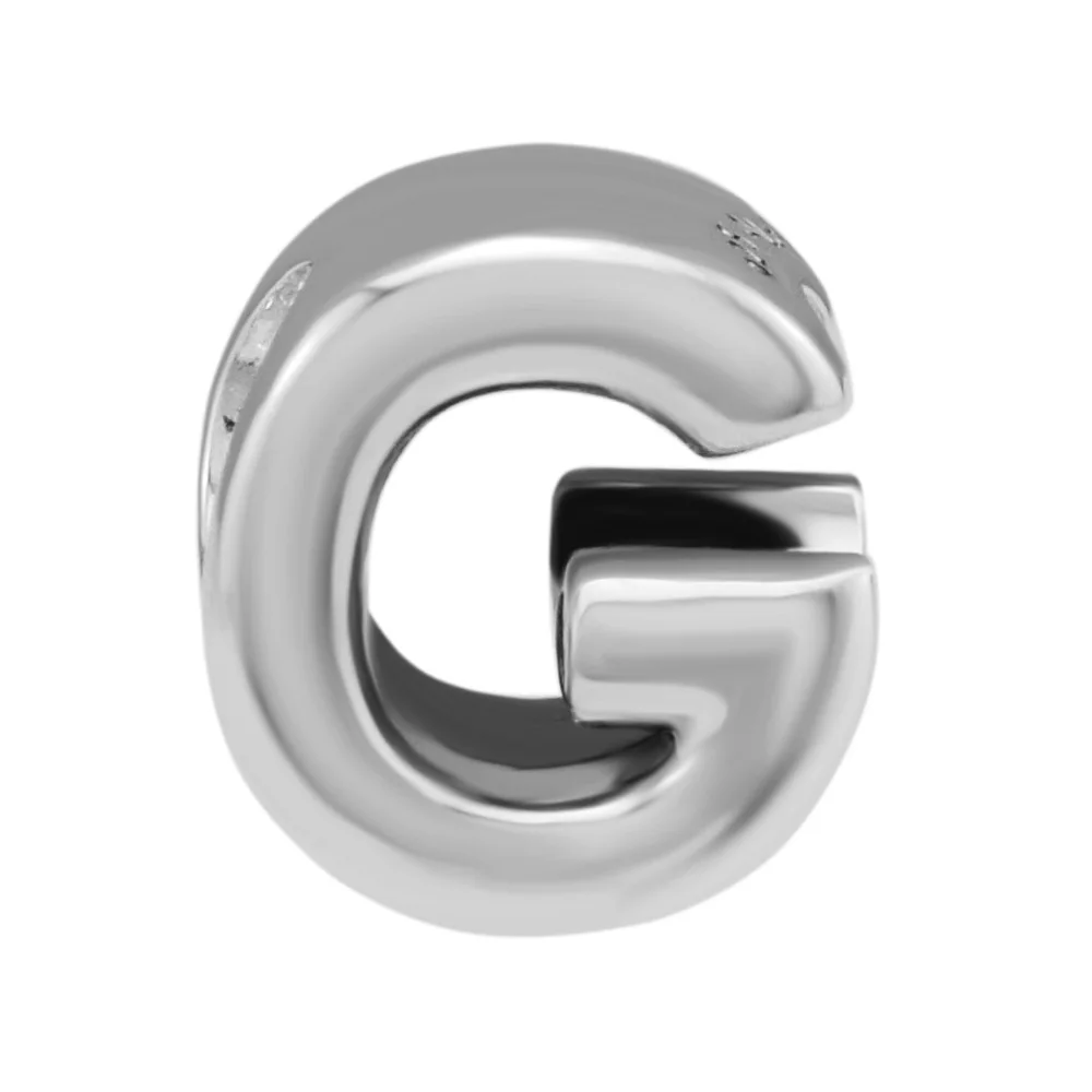 

Fits Pandora Bracelet Genuine 925 Sterling Silver Letter G Charm Alphabet Beads for Jewelry Making Party Gift for Women kralen