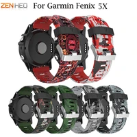 26mm silicone watch strap for garmin fenix 5x5x plus outdoor sport band for garmin fenix 3 replacement watchband