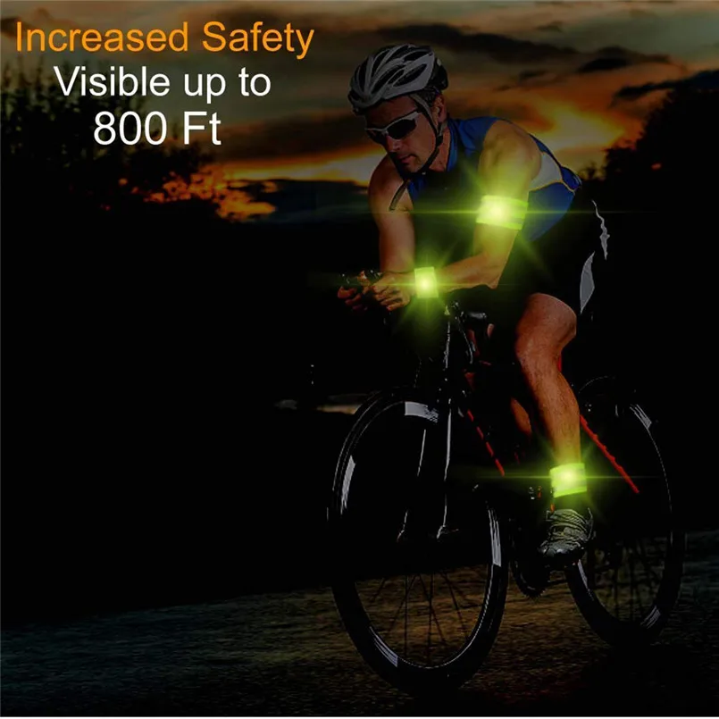 Высокоотражающий ремень с повязкой на руку для занятий спортом открытом воздухе