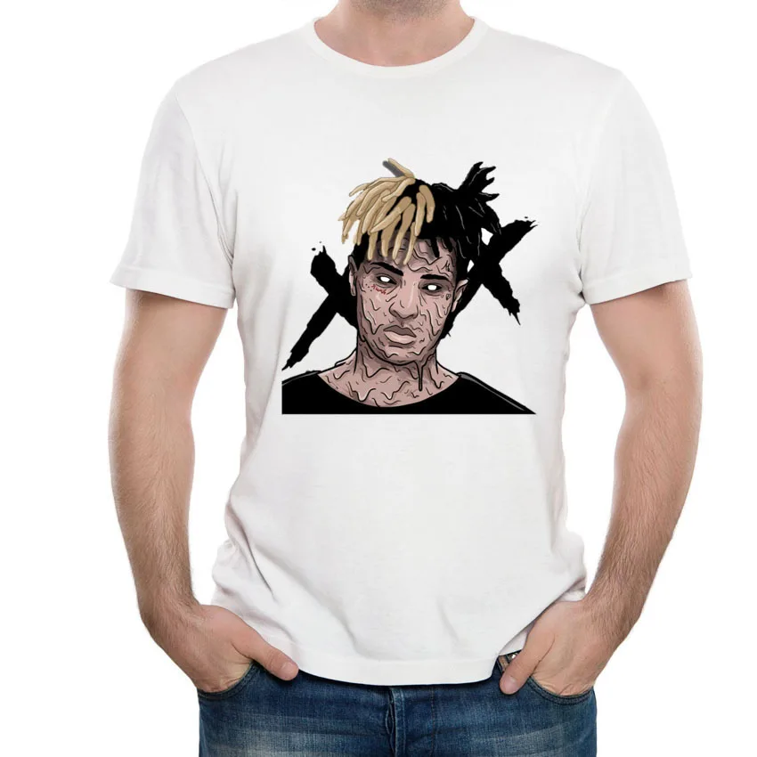 Новинка Xxxtentacion футболка хип хоп рэп музыка плейерас де Хомбре мужские топы
