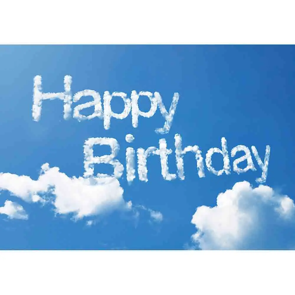 Allenjoy фон для фото Белое Облако голубое небо день рождения мечтательное