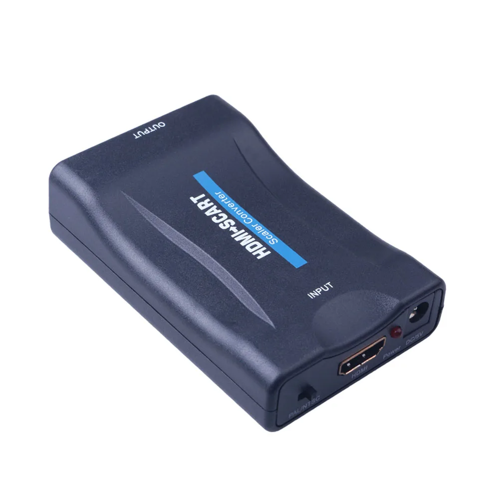 Высококлассный преобразователь HDMI в SCART Видео Аудио AV сигнальный адаптер HD