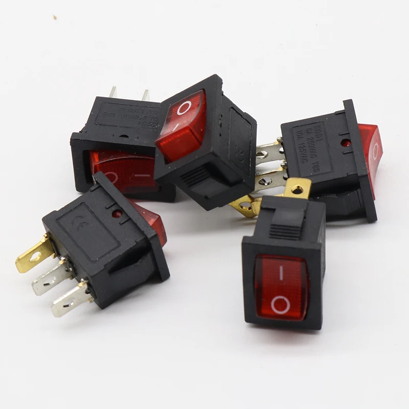1 шт. мини 3 Pin Dashboard On Off Position кулисный переключатель с подсветкой Spst