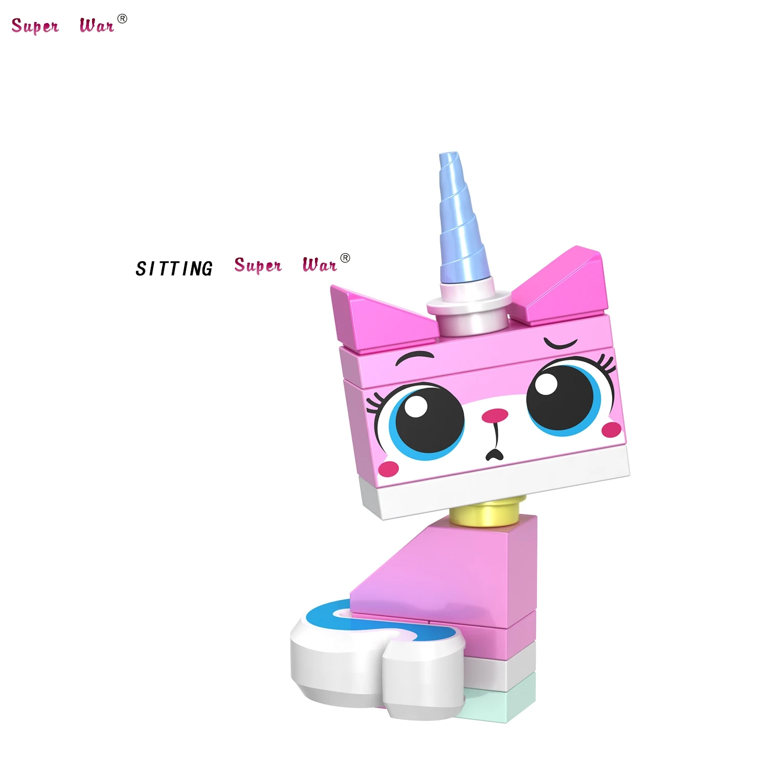 JL007 Один строительные блоки мультфильм фильм кирпичи Unikitty Super Angry Astro Queasy Biznis Единорог Kitty игрушки для детей - Цвет: JL007