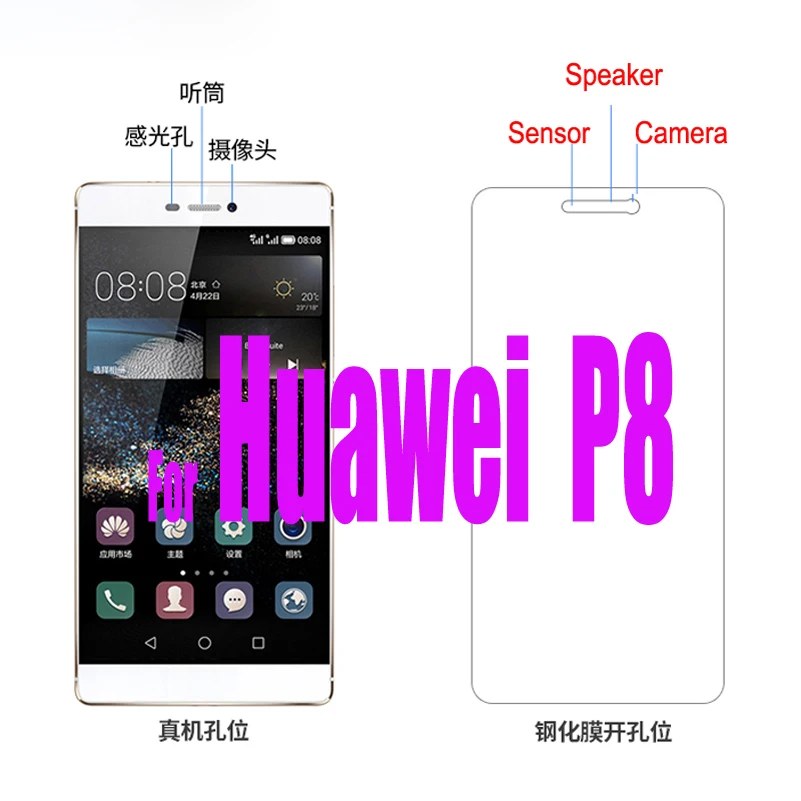 Высококачественное закаленное стекло для huawei Honor 6 7 4X 5X 4C P8 P6 P7 G7 G6 P9 Lite с