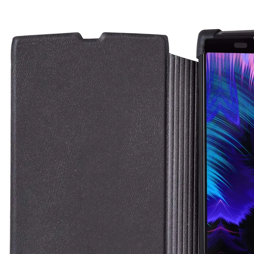 Оригинальный кожаный чехол DOOGEE BL9000 2 в 1 с закаленным стеклом защитная пленка