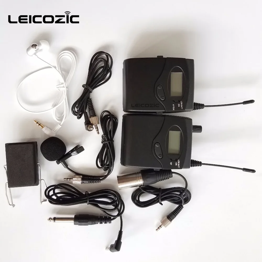 Leicozic BK1038 DSLR Камера съемка интервью запись 1 петличный передатчик 1 Приемник Беспроводная система гида 740-771 МГц