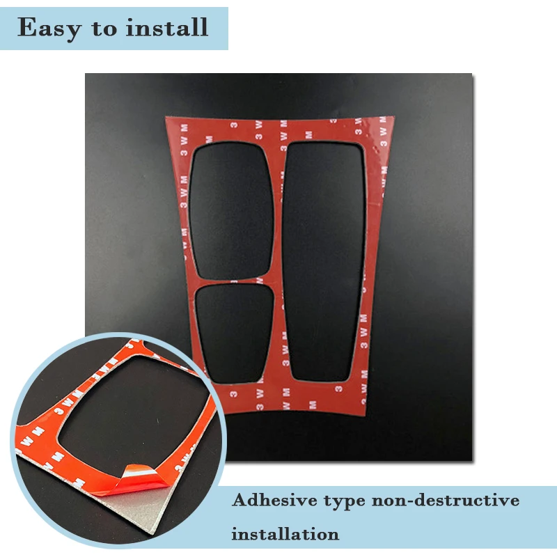 MCrea автомобиль углеродного волокна центр шестерни панели интерьера наклейки для