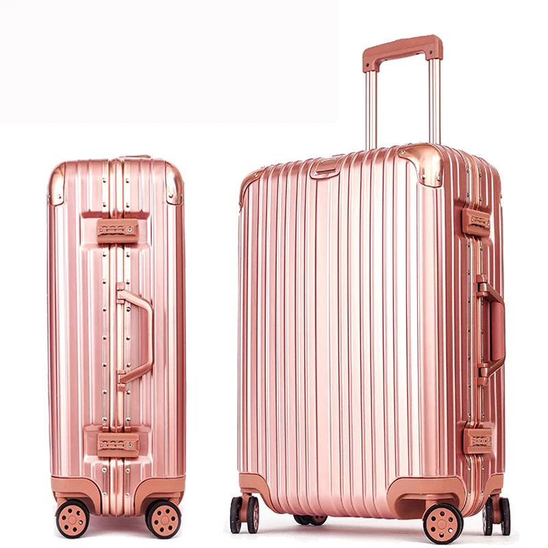 Проверенный алюминиевый каркас PC чемодан valiz тележка багаж TSA замок Koffer Mala de viagem