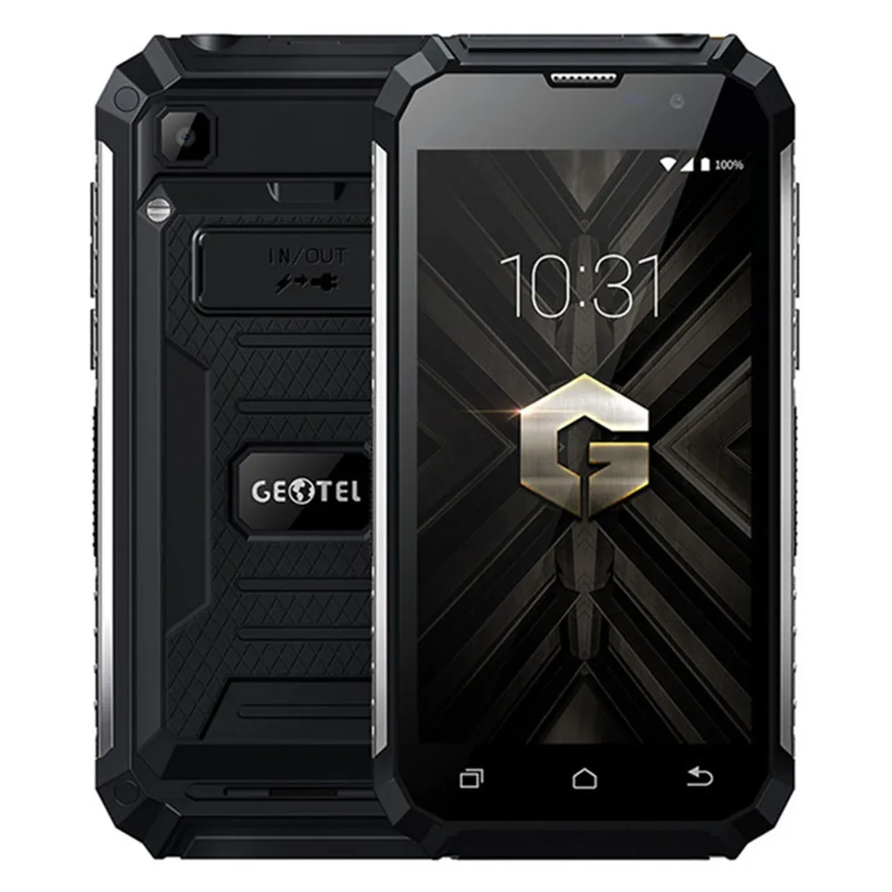 Черный Geotel G1 3g WCDMA телефон 7500 мАч банк питания Мобильный телефон Android 7,0 MTK6580A четырехъядерный 2 Гб ram 16 Гб rom сотовые телефоны - Цвет: Черный