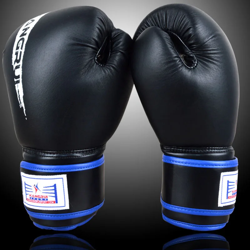 Высокое качество свиная кожа боксерские перчатки легкие ММА подлинные для бокса