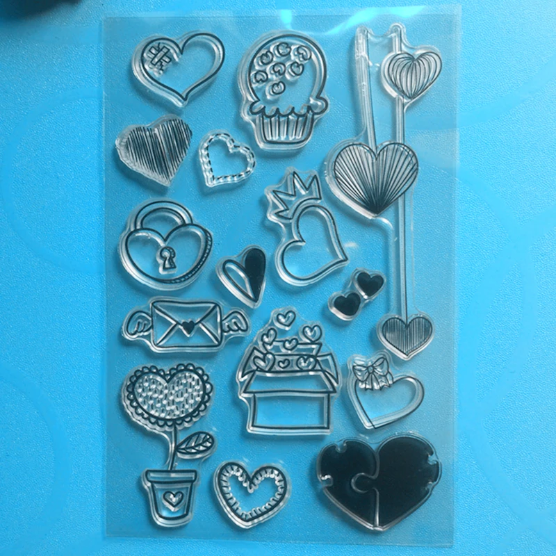 YLCS153 Love силиконовые прозрачные штампы для скрапбукинга DIY альбом бумажное