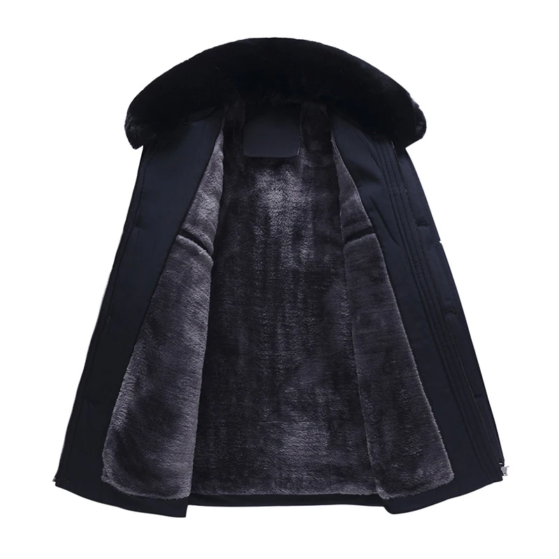 Winter Coat Men Fashion Long Jackets Clothes Parkas Mens Overcoat Fur Collar Thickening Down Luxury Brand Clothing | Мужская одежда