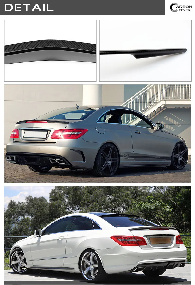 W207 C207 спойлер багажника из углеродного волокна для Mercedes E Class Coupe 2010- E200 E250 E300