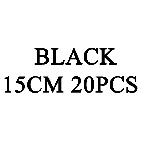 BLACK 15CM 20 шт./лот Стальная поводки для рыбалки с Поворотный Рыбалка аксессуар 3 цвета Olta Leadcore поводок 15 см 20 см 30 см лески PJ57 - Цвет: BLACK 15CM