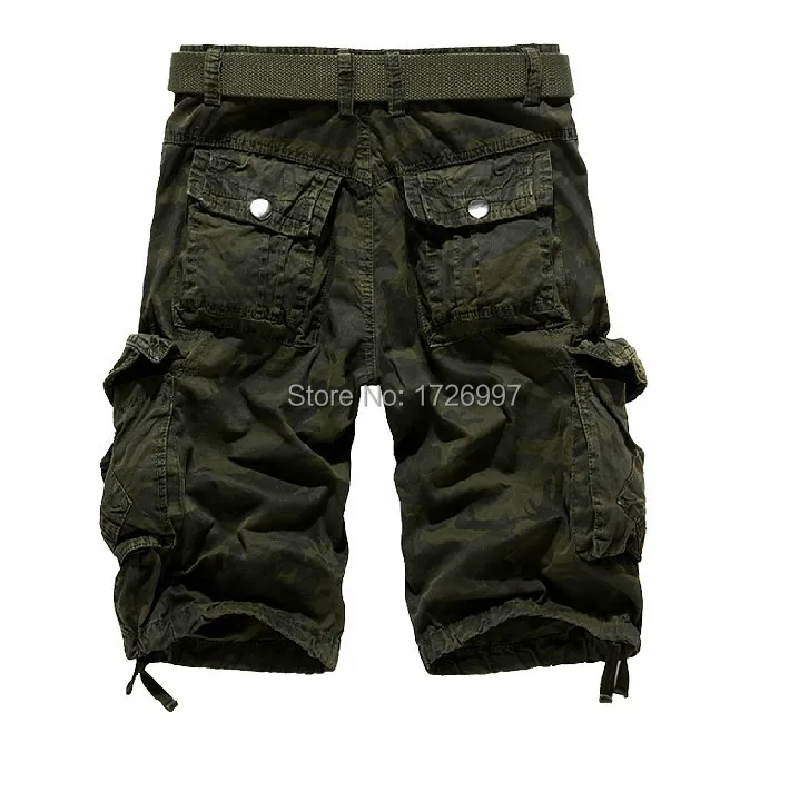 Fashion 2015 summer new loose casual camouflage cargo shorts big yards multi pocket men's movement beach | Мужская одежда