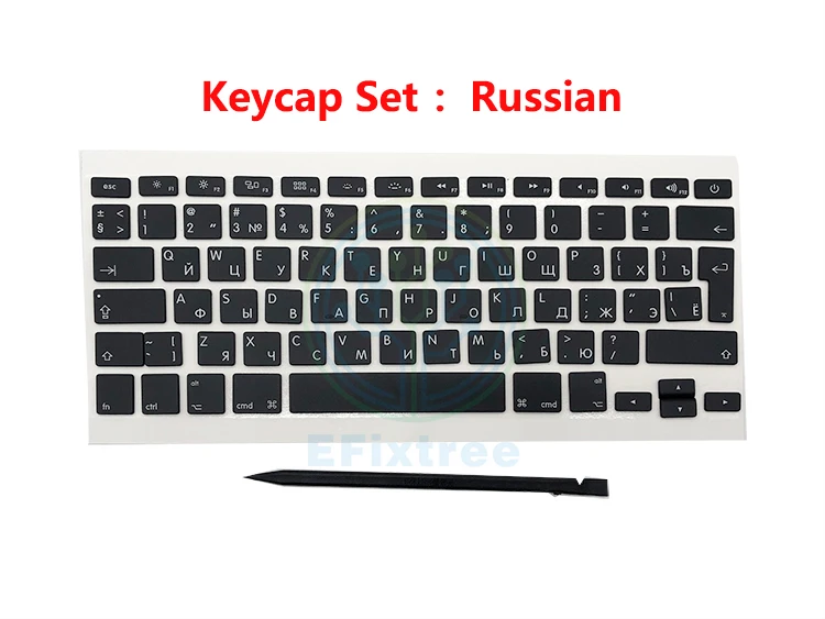Новая русская клавиатура для Macbook Pro Air 13 ''15'' A1370 A1465 A1466 A1369 A1425 A1398 A1502 колпачки для ключей 2010