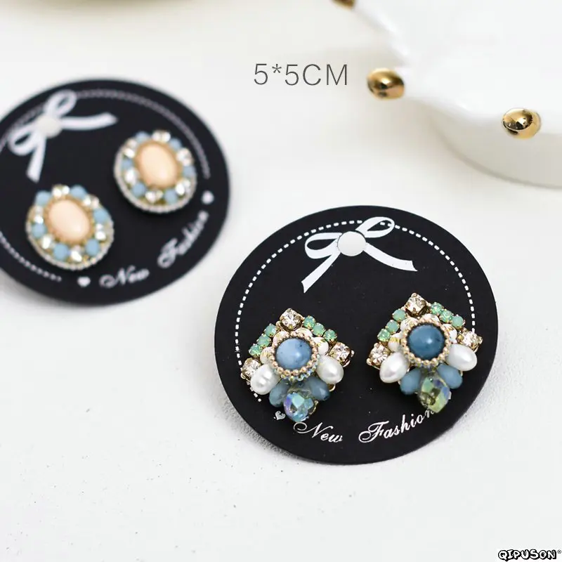 100 шт./точка/мини карта бирки для ювелирных изделий своими руками серьги брошь