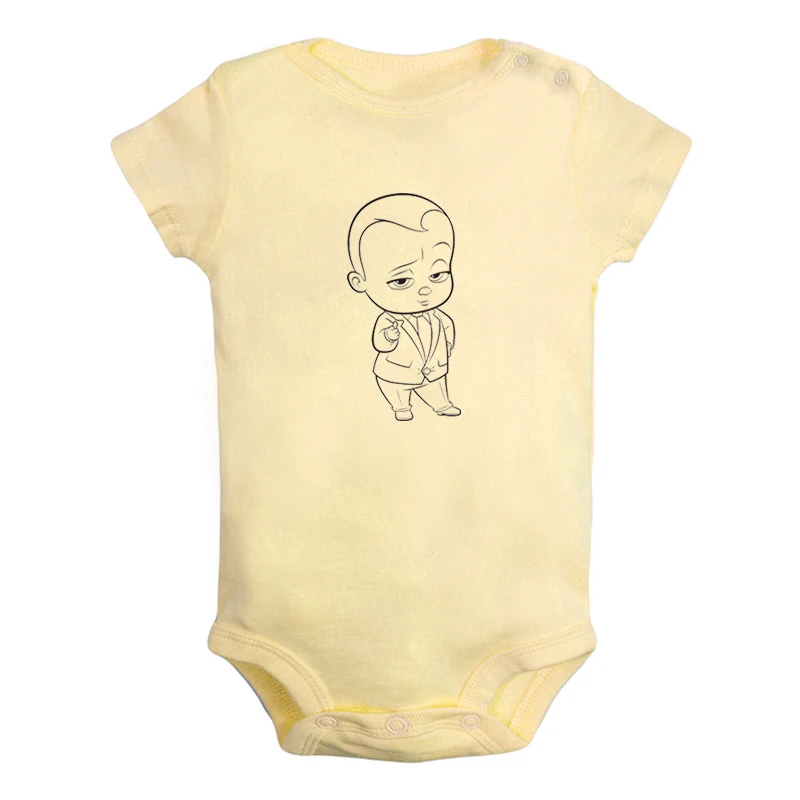 ieBodysuits2221Y Одежда для новорожденных мальчиков и девочек с надписью «Born Leader The Boss»; комбинезон с короткими рукавами; хлопковый комбинезон - Цвет: ieBodysuits2221Y