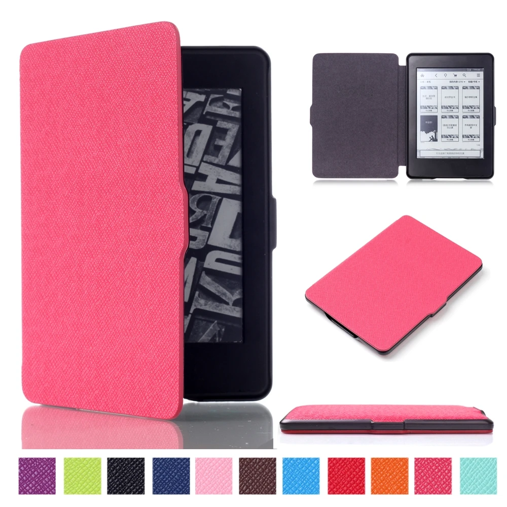 XBERSTAR Ultra Slim PU Leather Case For Amazon Kindle PAPERWHITE 1/2/3 Cases Cover for Tablet 6 inch Shell With Sleep&ampWake-up |