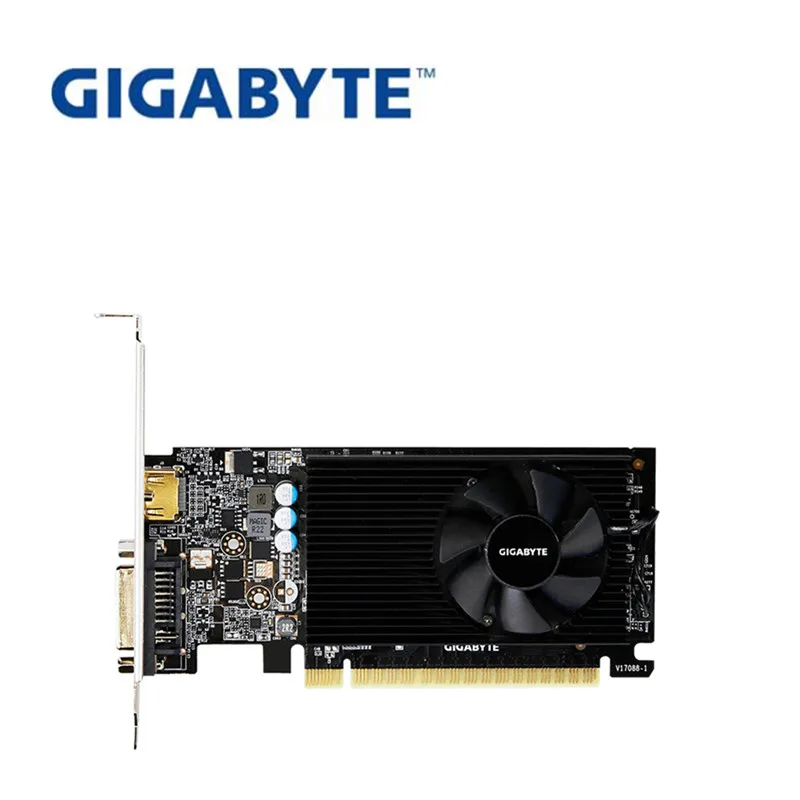 Полностью новая Видеокарта Gigabyte GV-N710D5-2GL GT710 2G D5 половинной высоты, настольный компьютер 1U2U, Серверная видеокарта