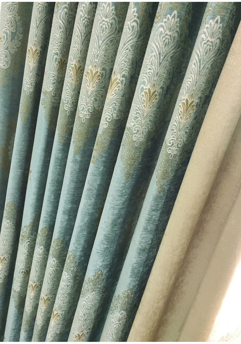 Пользовательские шторы Роскошные легкие простые элегантные высококачественные