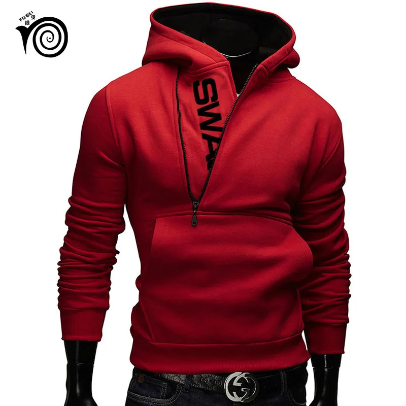 Hoodie Oblique Zipper Solid Color Hoodies Men Fashion Tracksuit Male Sweatshirt Hoody Mens Purpose Tour 6XL | Мужская одежда