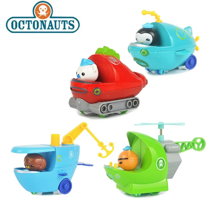 Octonauts 4/шт. Игрушечный автомобиль Набор игрушечных машинок из мультфильма модель