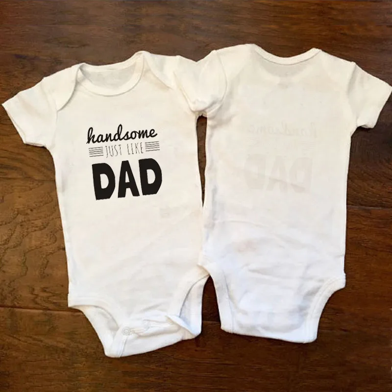 Для маленьких мальчиков девочек Onesie Infant забавные боди Ромпе печатных с