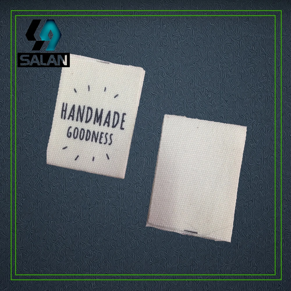 Ярлыки хлопчатобумажные ручной работы со склада ярлыки для одежды на заказ ткани