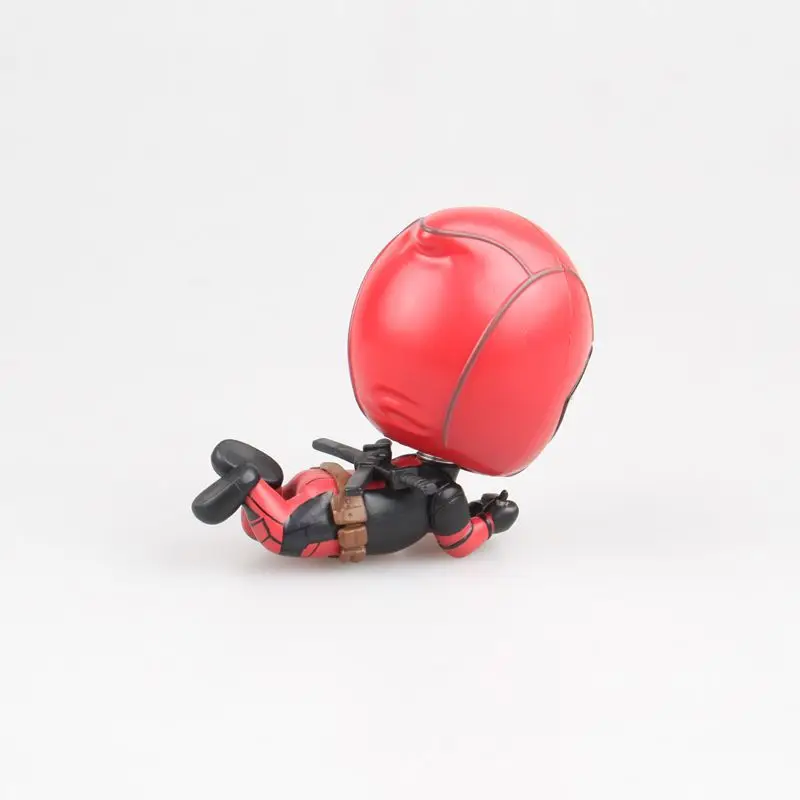 Marvel DeadPool Милая голова пузыря лежа Ver. ПВХ фигурка модель игрушки|Игровые фигурки и