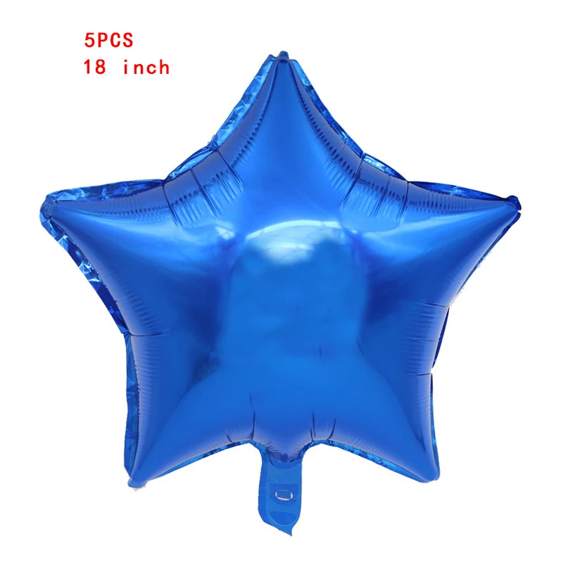 5pcs blue Pentagram Boss Детские тематические вечерние столовые приборы на день рождения Детская душевая тарелка и чашка для вечеринки napkinsBanner воздушные шары принадлежности украшения - Цвет: 5pcs blue Pentagram